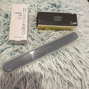 Color Street Nail Care Set cuticle oil and file